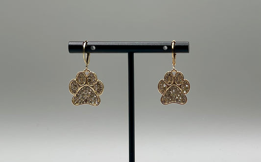 Pave Paws Earrings