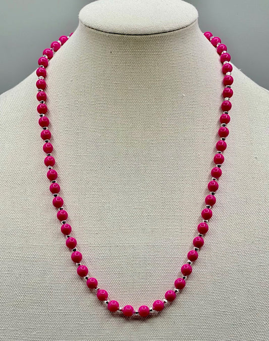 Pink Fuchsia Necklace