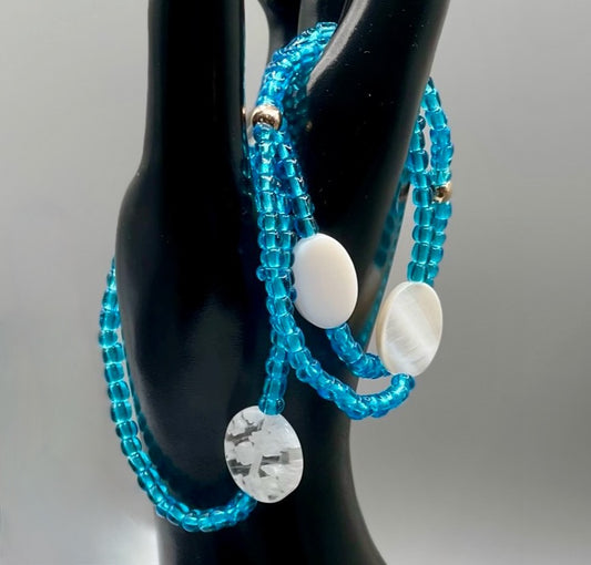 Turquoise with Shell Bracelet