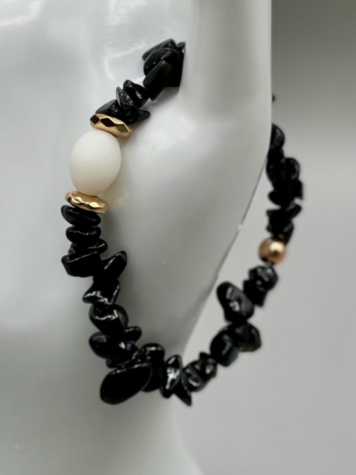 Simply Black and White Bracelet