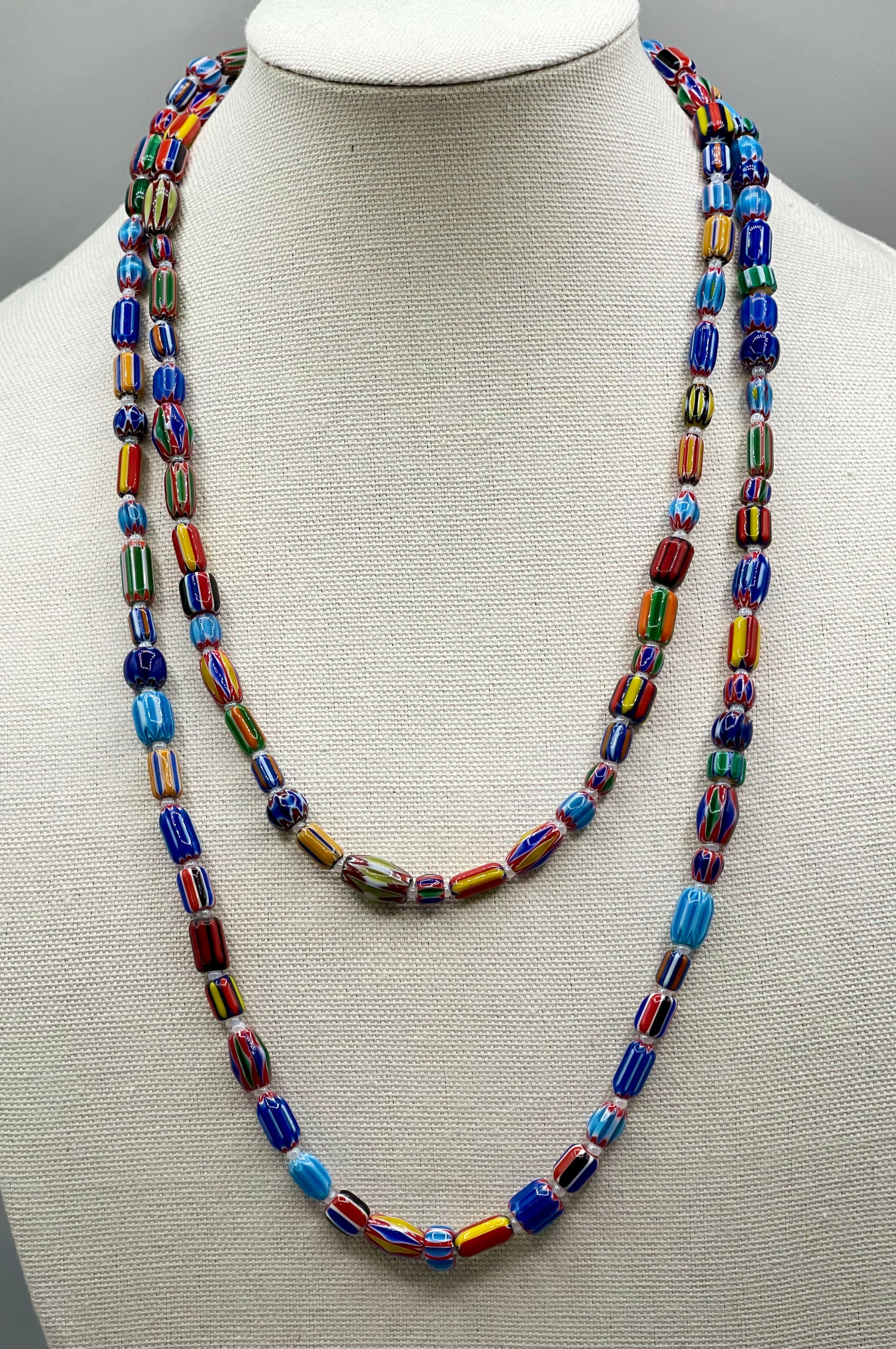 Lampwork Glass Rope Necklace